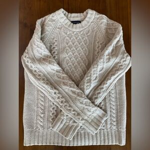 LANDS END women’s fisherman’s sweater
